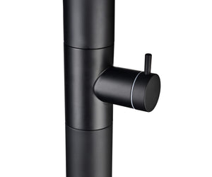 Oregón Matte Black Steel Pool Shower Tap in 316 Stainless Steel, view 4