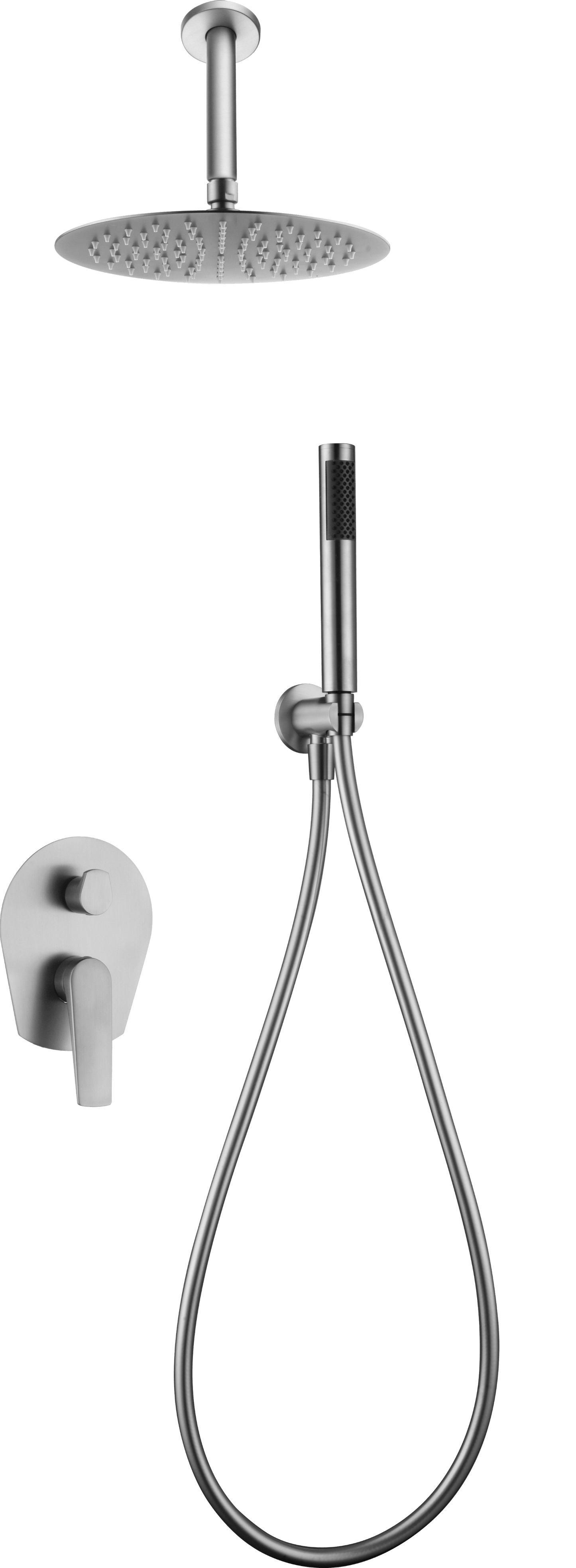 Conjunto de ducha monomando empotrado Paros acero 316 | IMEX