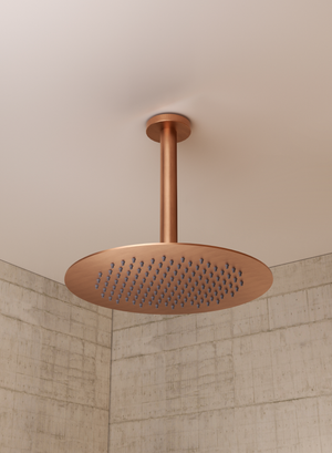 Piamonte Brushed Gold Concealed Single Lever Shower Set, view 3