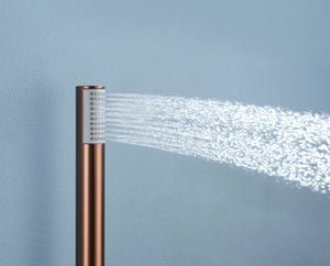 Bless Chrome Concealed Thermostatic Shower Set, handle detail