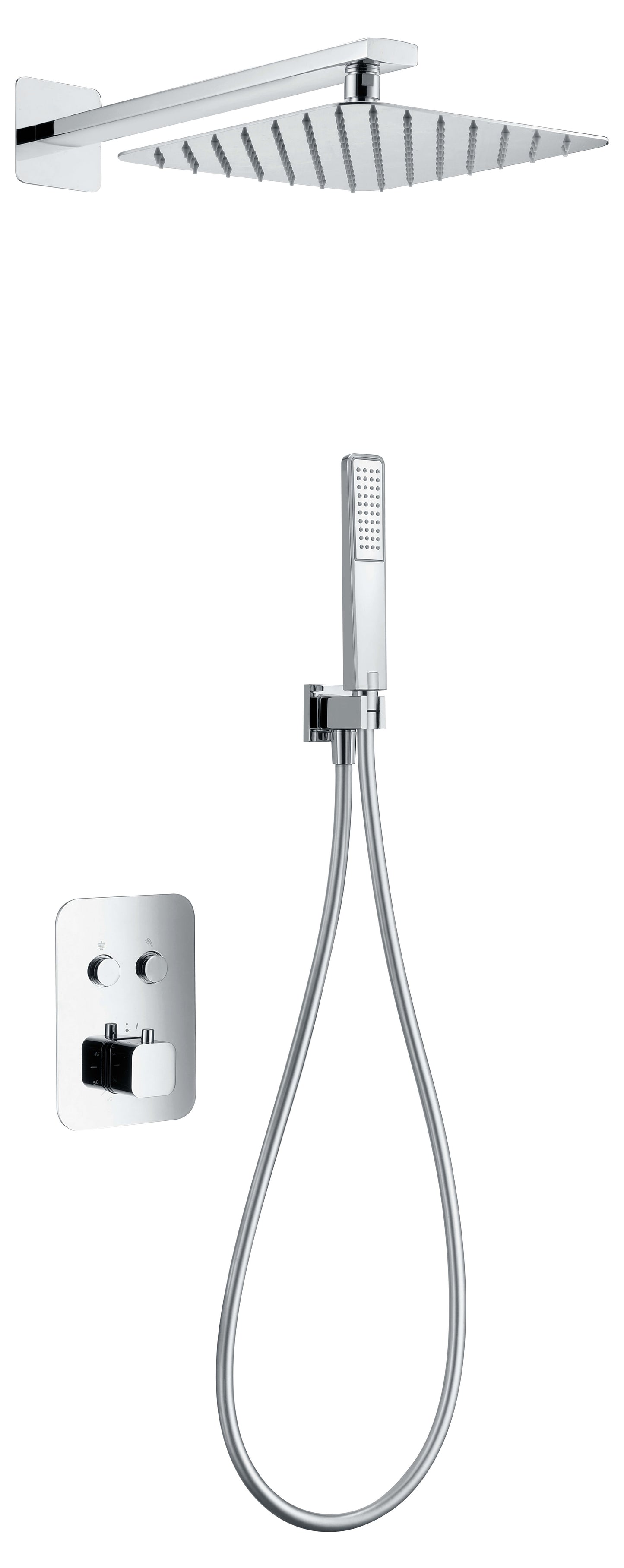 Conjunto De Ducha Empotrado Termostático Madeira - Shower Set