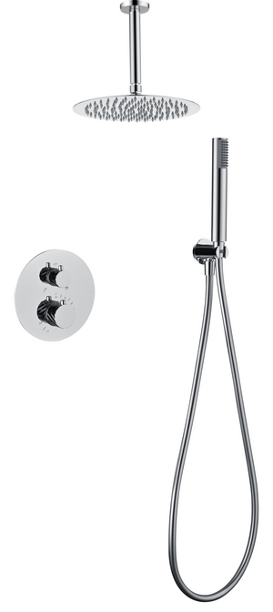Palau Chrome Concealed Thermostatic Shower Set, main product view