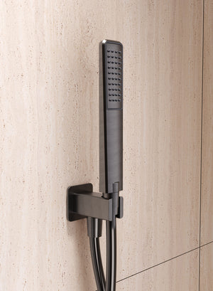 Firenze – Sassari Brushed Nickel Concealed Thermostatic Shower Set, view 3