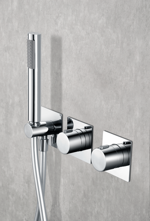 Chrome Thermostatic Shower Set Built-In Nepal Series, mixer detail