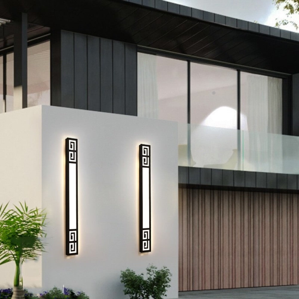 Lámpara de pared impermeable al aire libre de estilo chino creativo