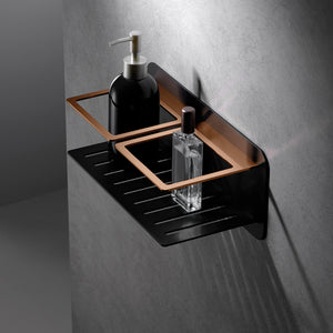 Black Rose Gold Soap Dish Modern Bathroom Accessory, view 3
