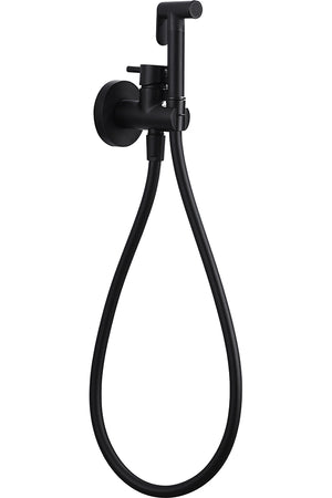 Matte Black Built-in Bidet Faucet Modern Bathroom, view 5