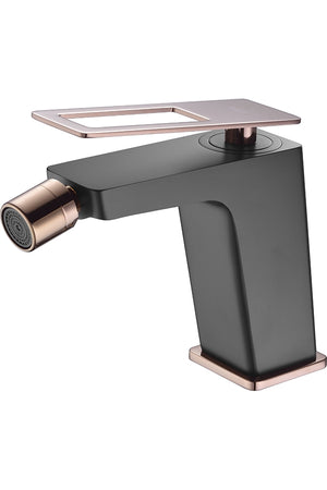 Black Rose Gold Bidet Mixer Tap Modern Bathroom, view 2