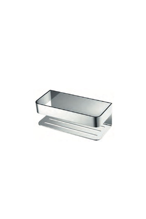Mayura Chrome Soap Dish Modern Bathroom Accessory, view 2