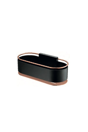 Black Rose Gold Soap Dish Modern Bathroom Accessory, view 2