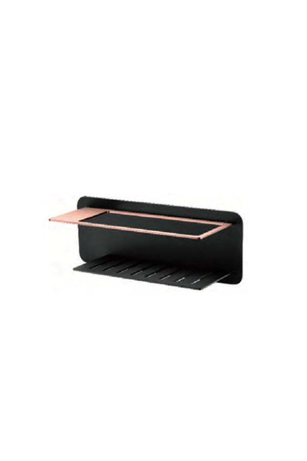 Black Rose Gold Soap Dispenser Modern Bathroom Accessory, view 2