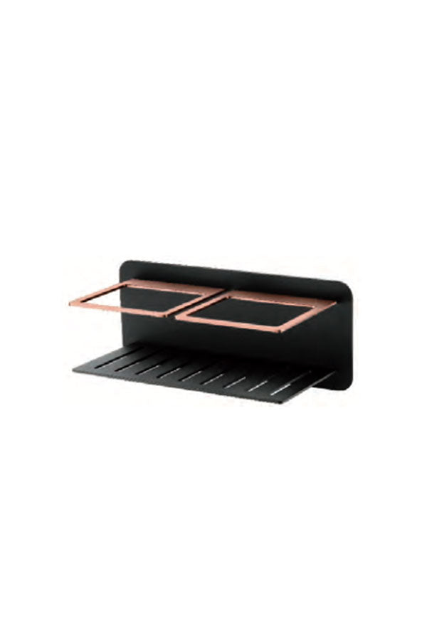 Black Rose Gold Soap Dish Modern Bathroom Accessory, view 2