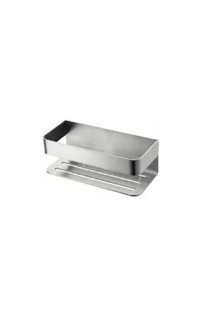 Brushed Nickel Soap Dish with Tempered Glass Tray, view 2