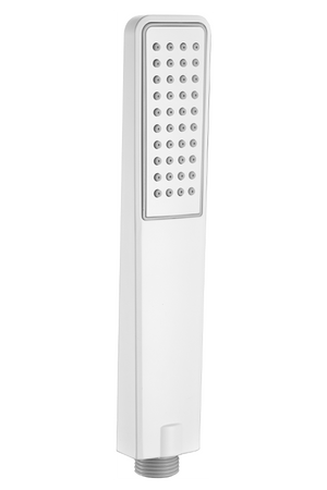 Matte White Shower Handle Henk Mangos Series, view 3