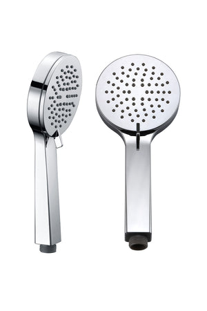 Miami Chrome Shower Handle Set Modern Design, view 2