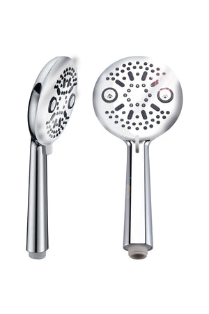 Chrome Shower Handle Modern Minimalist Design, view 2