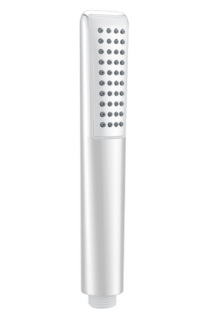 Matte White Shower Handle Modern Minimalist Design, view 3