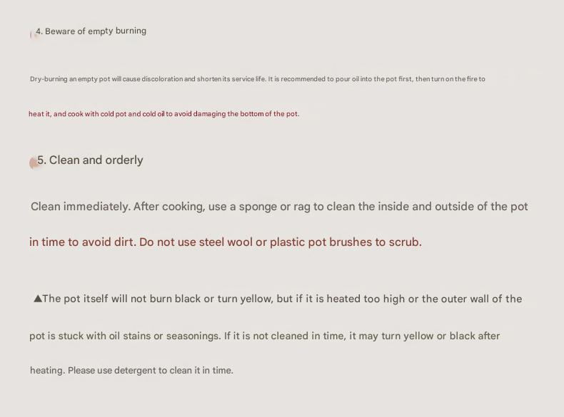 4 Piece Non Stick Cookware Frying Pan Soup Pot Set