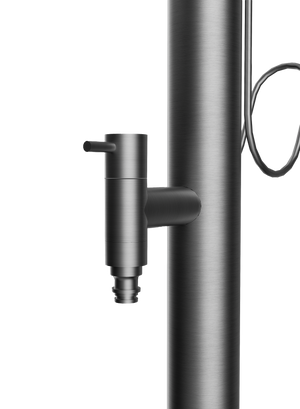 Denali Matte Black Garden Standpipe Tap in 316 Stainless Steel PJD001/AC, main product view