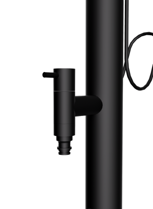 Denali Matte Black Garden Standpipe Tap in 316 Stainless Steel PJD001/ANG, main product view