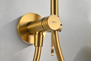 Bless Brushed Gold Concealed Bidet Mixer, view 3
