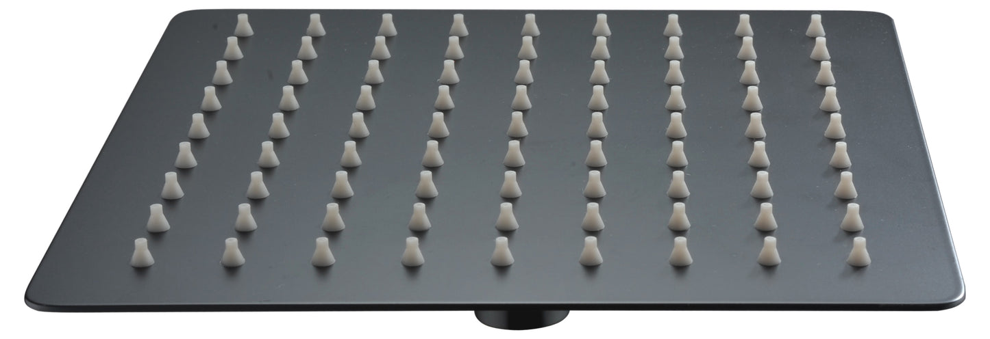 Rociador de ducha cuadrado 25x25 negro mate | IMEX