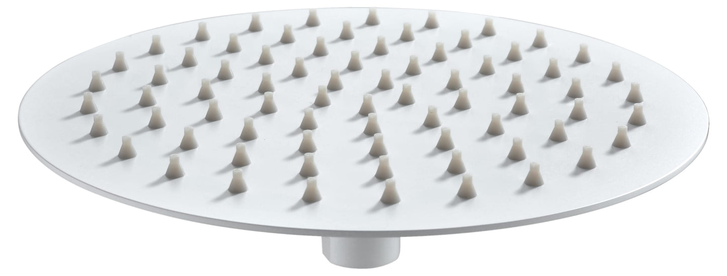 Rociador de ducha redondo Ø25 blanco mate | IMEX