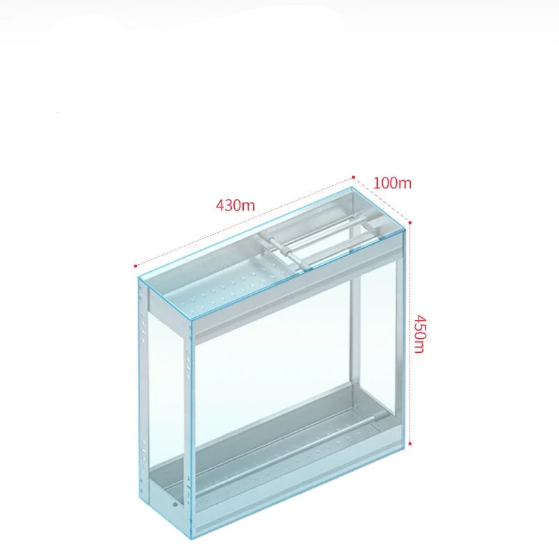 Kitchen Pull Multi functional Drawer Seasoning Cabinet - 10 x 45 x 43 - Kitchen Essentials