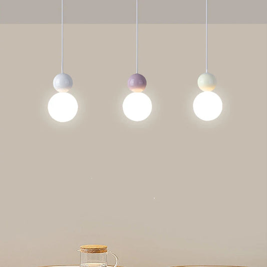 Lámpara colgante nórdica moderna LED