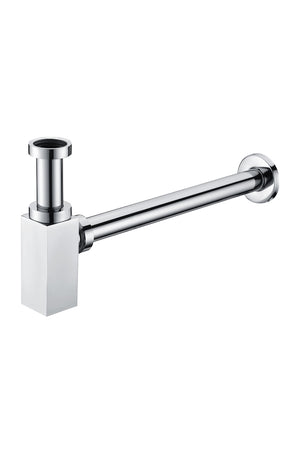 Chrome Square Visible Trap for Modern Bathrooms, view 2