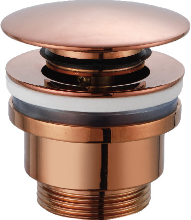 Rose Gold Click-Clack Valve Glossy Finish, view 2