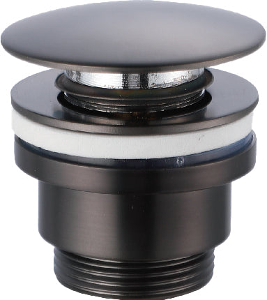 Black Gun Metal Click-Clack Valve for Bathroom Sinks, view 2
