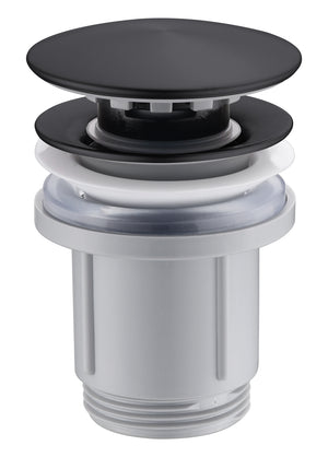 Matte Black Click Clack Valve for Modern Bathrooms, view 2