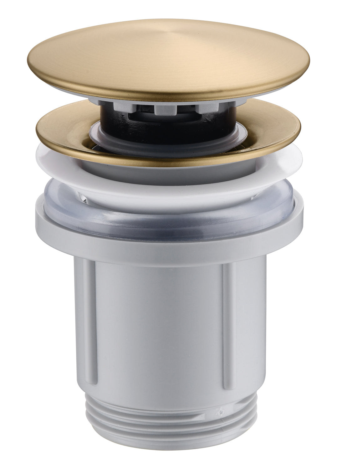 Brushed Gold Click Clack Valve for Sink and Bidet, view 2
