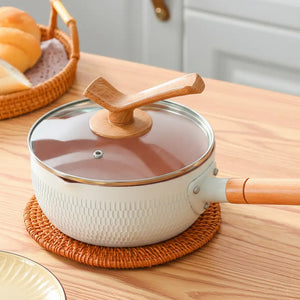 Aluminum Alloy Non Stick Glass Lid Pot - Pot - 18cm + pot lid - Cookware set