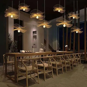 Bamboo Woven Wicker Chandeliers Pendant Lights - Pendant Lamp