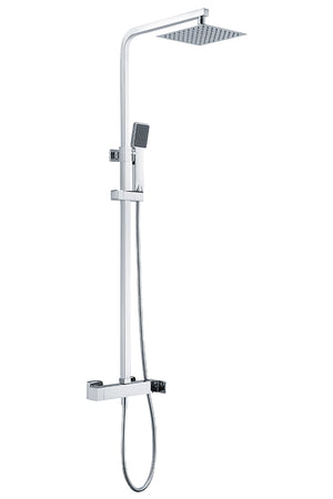 Fiji Single Handle Chrome Shower Set Modern Design, view 2