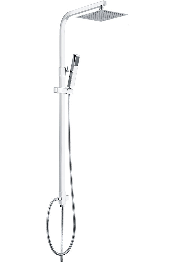 Chrome Shower Bar Without Taps Modern Minimalist Design, view 2