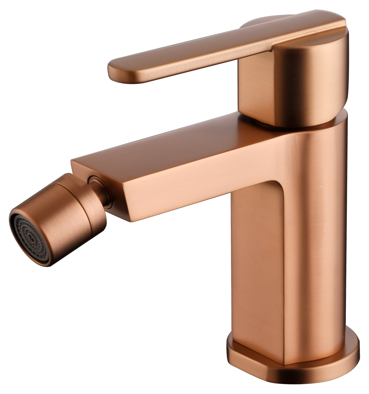 Roma Brushed Rose Gold Bidet Mixer Single Handle, view 2