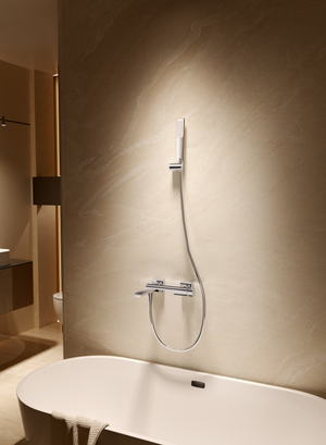 Toscana Brushed Nickel Single Lever Bath and Shower Kit, view 4