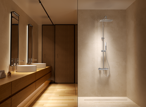 Toscana Chrome Single Lever Shower Set, view 2