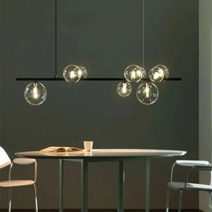 Clear Glass Bubble LED Chandelier Lamp - Ceiling Light