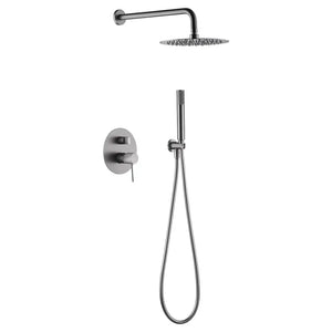 Brushed Nickel Single Handle Built-in Shower Set, main product view