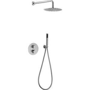 Moscow Thermostatic Built-in Shower Set Stainless Steel, main product view