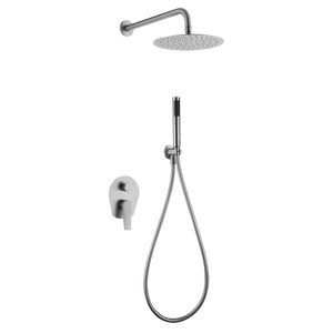 Recessed Single-Lever Shower Set Stainless Steel Modern Design, main product view