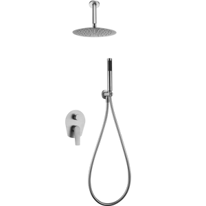 Paros Recessed Single Handle Shower Set S316 Steel, main product view
