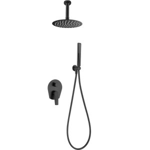 Matte Black Built-in Single-Lever Shower Set, main product view