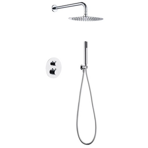 Chrome Thermostatic Shower Set Built-In Installation, main product view
