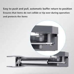 2 Tier Corner Pull Out Tray Storage Organize Cabinet - Kitchen Essentials