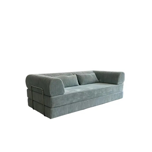 Corner Velvet Sofa Bed with Vacuum Compression Technology - view 5